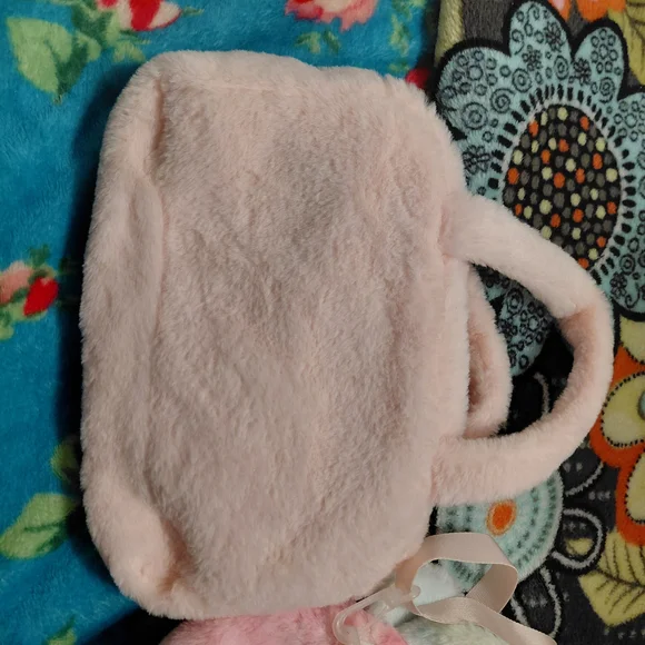 Cute Pink and Multicolor Plush Bags - Picture 5 of 6